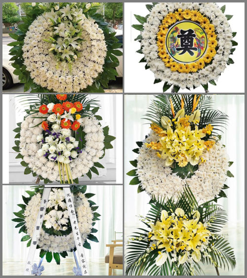 山东青岛胶州市杜村镇涝洼村花圈速递